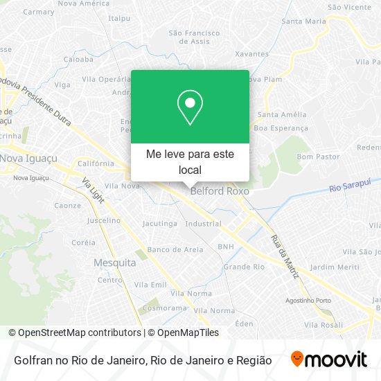 Golfran no Rio de Janeiro mapa