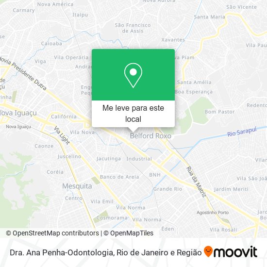 Dra. Ana Penha-Odontologia mapa