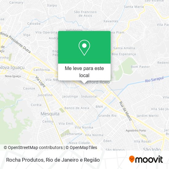 Rocha Produtos mapa