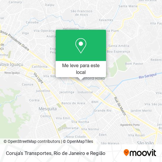 Coruja's Transportes mapa