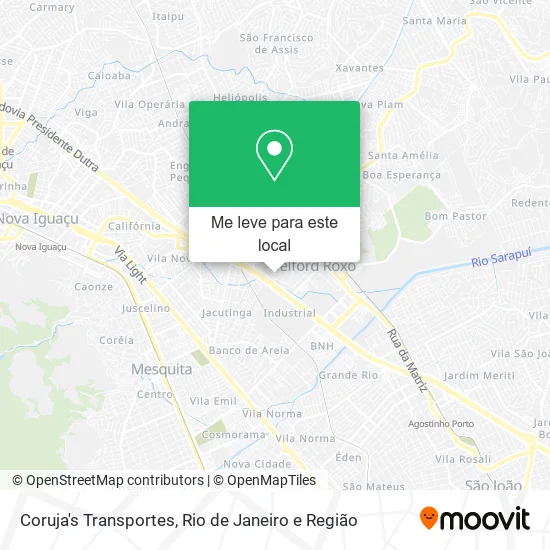 Coruja's Transportes mapa