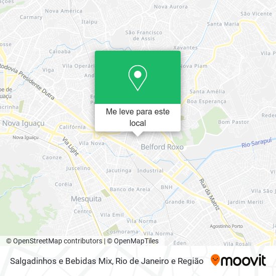 Salgadinhos e Bebidas Mix mapa