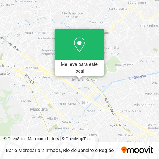 Bar e Mercearia 2 Irmaos mapa