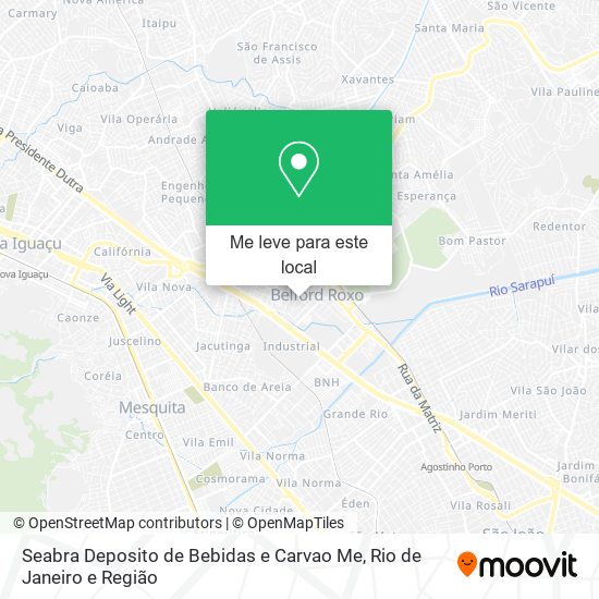 Seabra Deposito de Bebidas e Carvao Me mapa