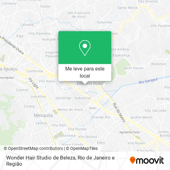 Wonder Hair Studio de Beleza mapa