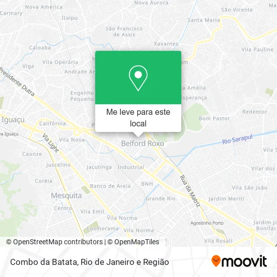 Combo da Batata mapa