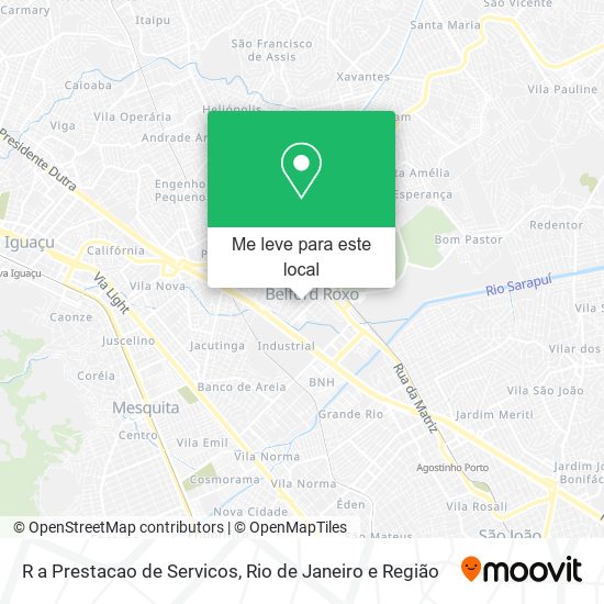 R a Prestacao de Servicos mapa
