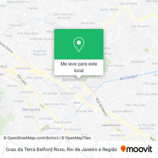 Grao da Terra Belford Roxo mapa