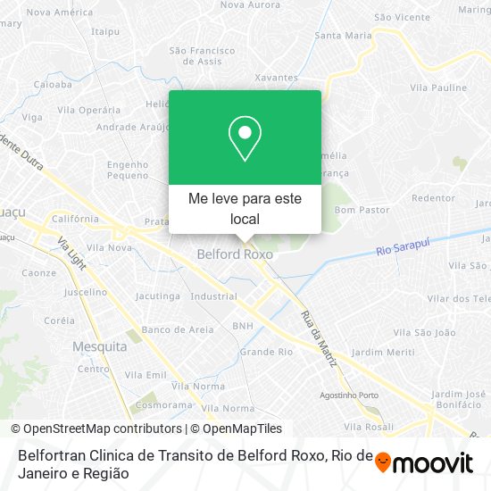 Belfortran Clinica de Transito de Belford Roxo mapa