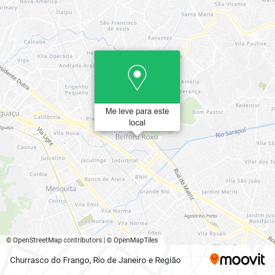 Churrasco do Frango mapa