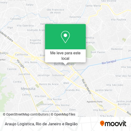 Araujo Logistica mapa