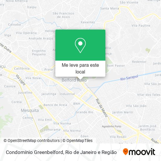 Condomínio Greenbelford mapa