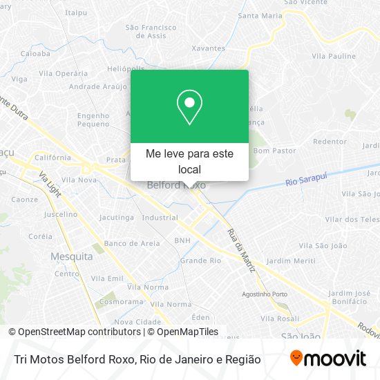 Tri Motos Belford Roxo mapa