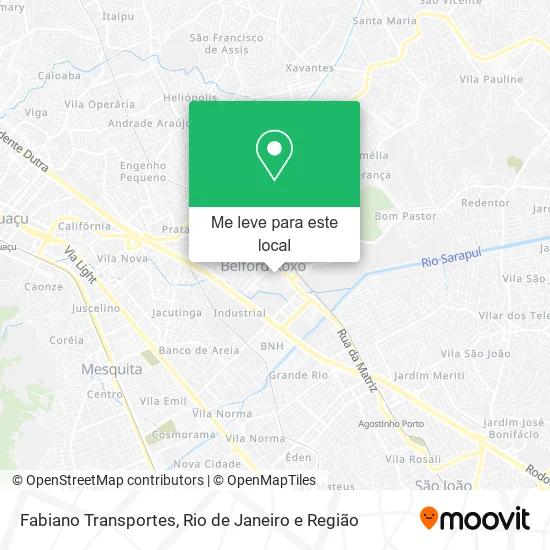 Fabiano Transportes mapa