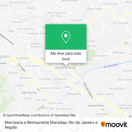 Mercearia e Restaurante Macedao mapa