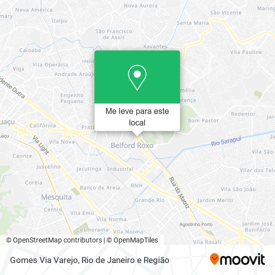Gomes Via Varejo mapa