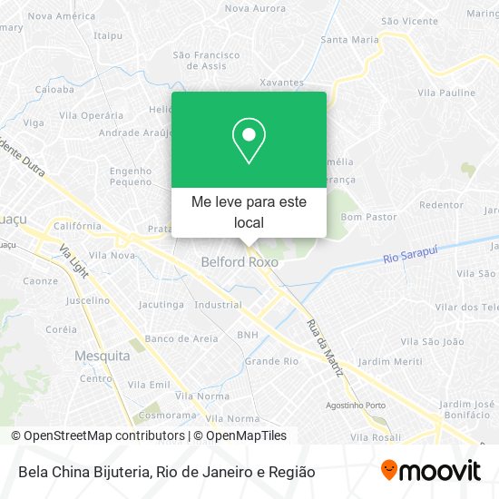Bela China Bijuteria mapa
