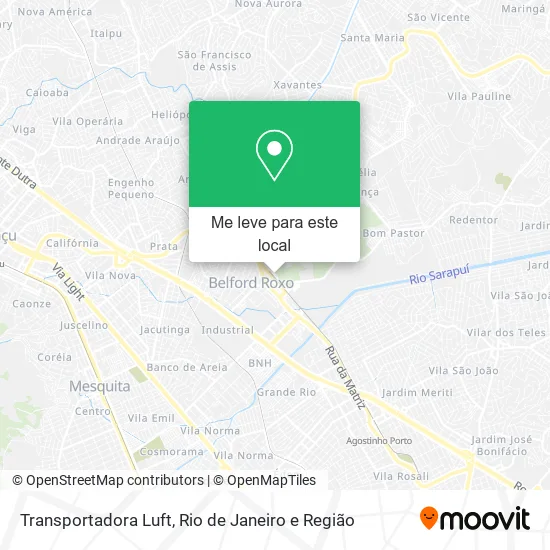 Transportadora Luft mapa