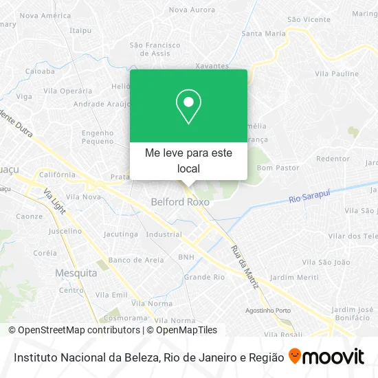Instituto Nacional da Beleza mapa