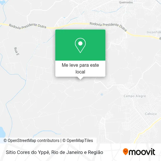 Sítio Cores do Yppê mapa