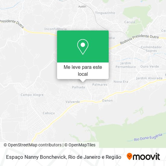 Espaço Nanny Bonchevick mapa