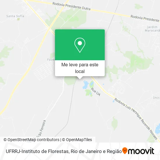 UFRRJ-Instituto de Florestas mapa