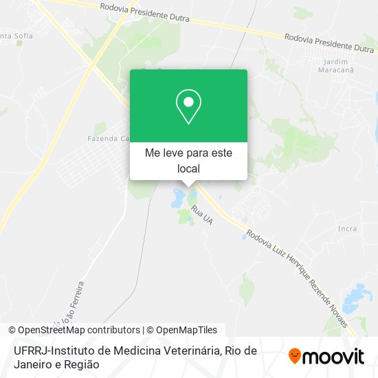 UFRRJ-Instituto de Medicina Veterinária mapa