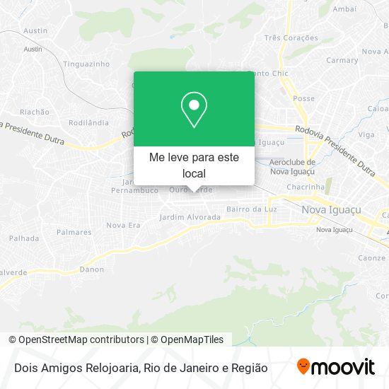 Dois Amigos Relojoaria mapa