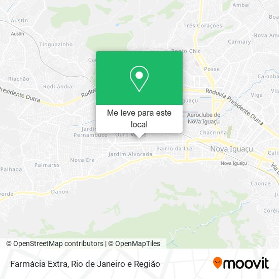 Farmácia Extra mapa