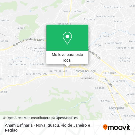 Aham Esfiharia - Nova Iguacu mapa