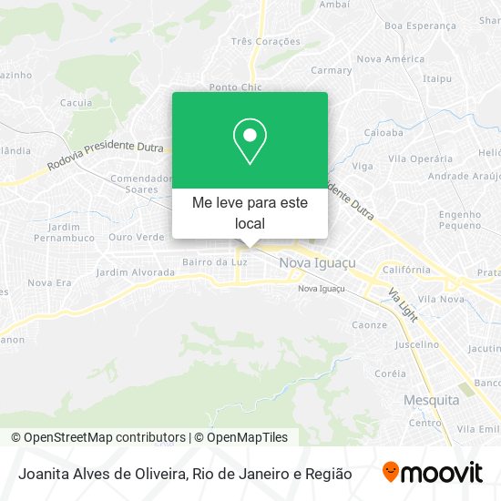 Joanita Alves de Oliveira mapa