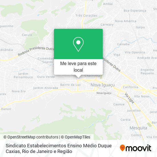 Sindicato Estabelecimentos Ensino Médio Duque Caxias mapa