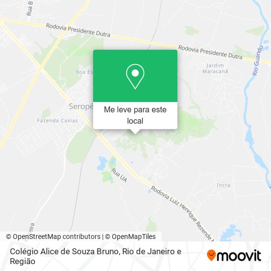 Colégio Alice de Souza Bruno mapa