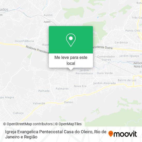 Igreja Evangelica Pentecostal Casa do Oleiro mapa