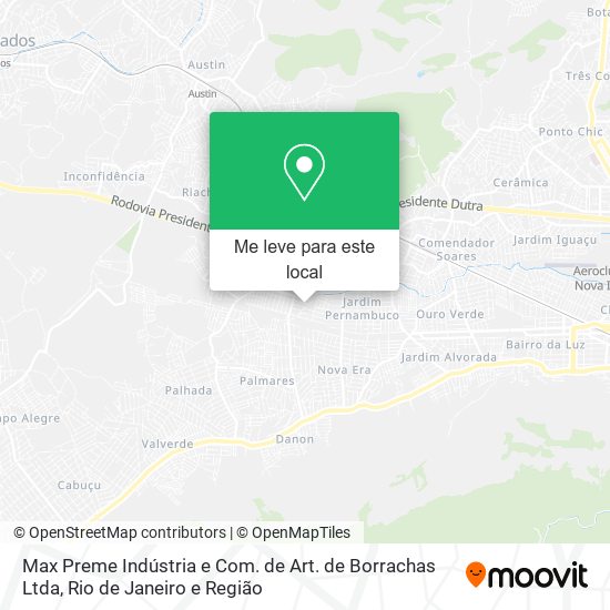 Max Preme Indústria e Com. de Art. de Borrachas Ltda mapa