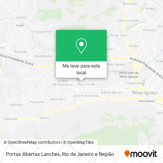 Portas Abertas Lanches mapa