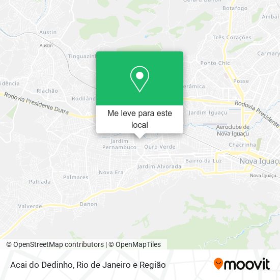 Acai do Dedinho mapa