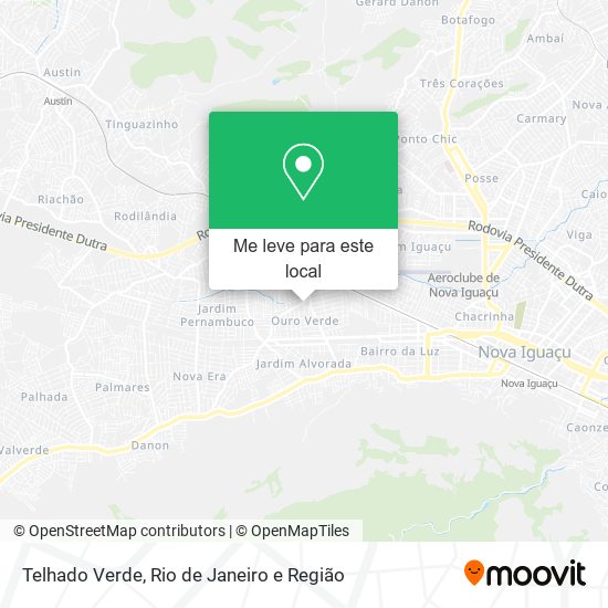 Telhado Verde mapa