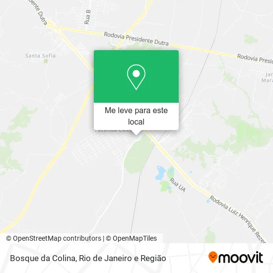 Bosque da Colina mapa