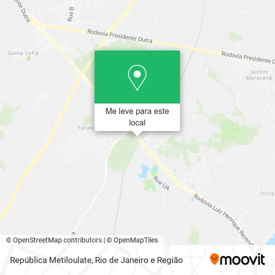 República Metiloulate mapa