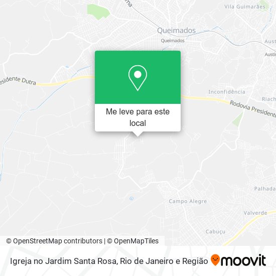 Igreja no Jardim Santa Rosa mapa