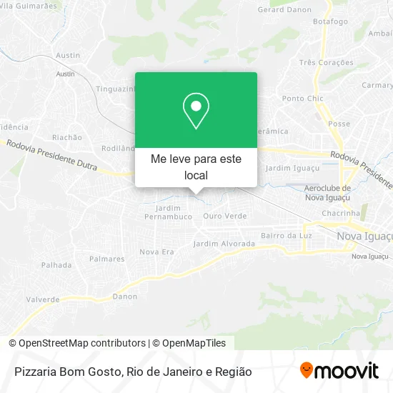 Pizzaria Bom Gosto mapa