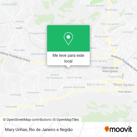 Mary Unhas mapa