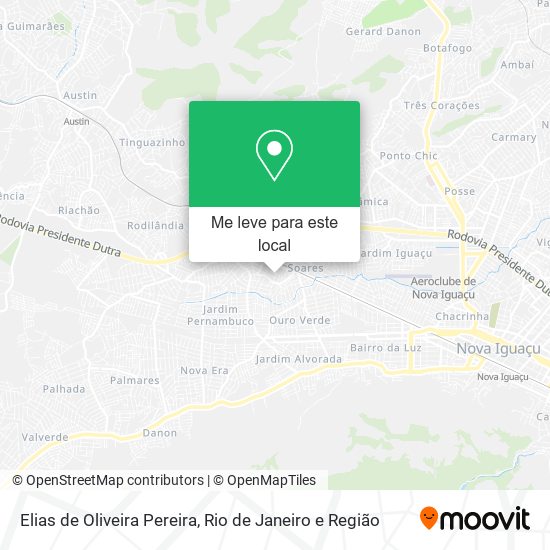 Elias de Oliveira Pereira mapa