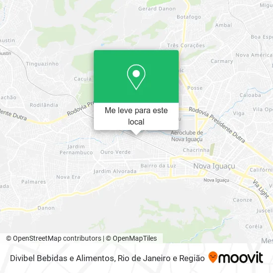 Divibel Bebidas e Alimentos mapa
