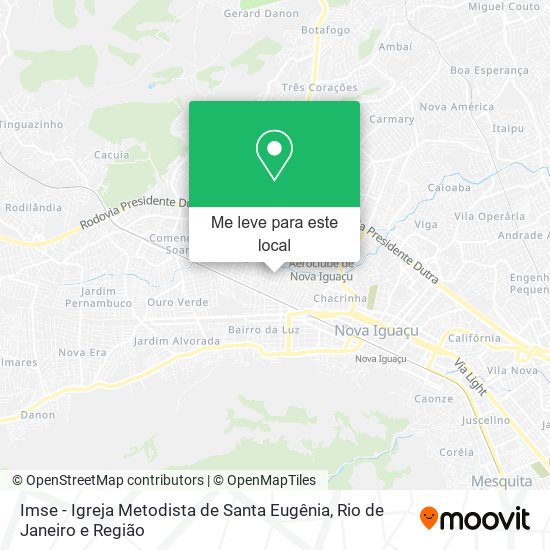 Imse - Igreja Metodista de Santa Eugênia mapa