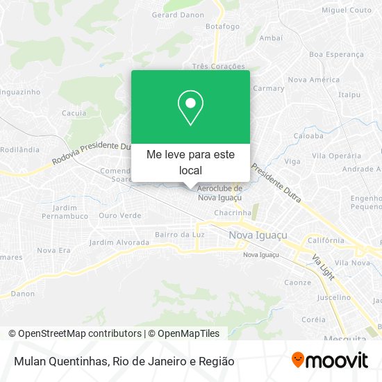 Mulan Quentinhas mapa