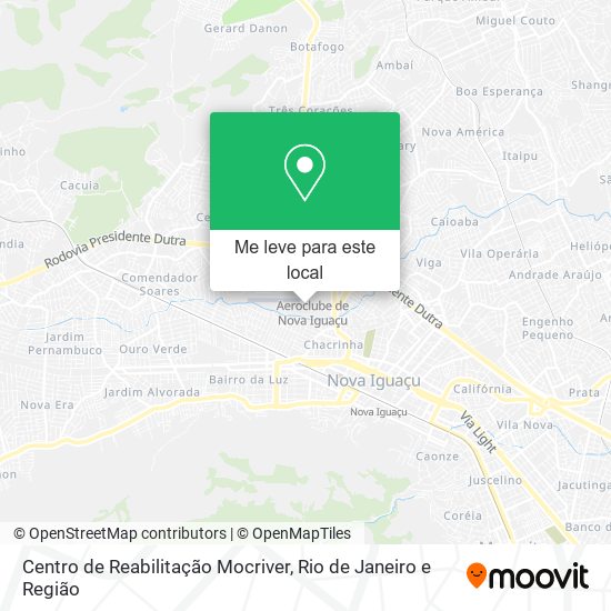 Centro de Reabilitação Mocriver mapa