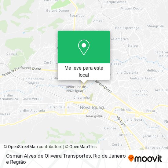 Osman Alves de Oliveira Transportes mapa