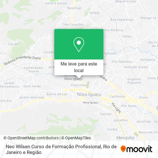 Neo Wilsen Curso de Formação Profissional mapa